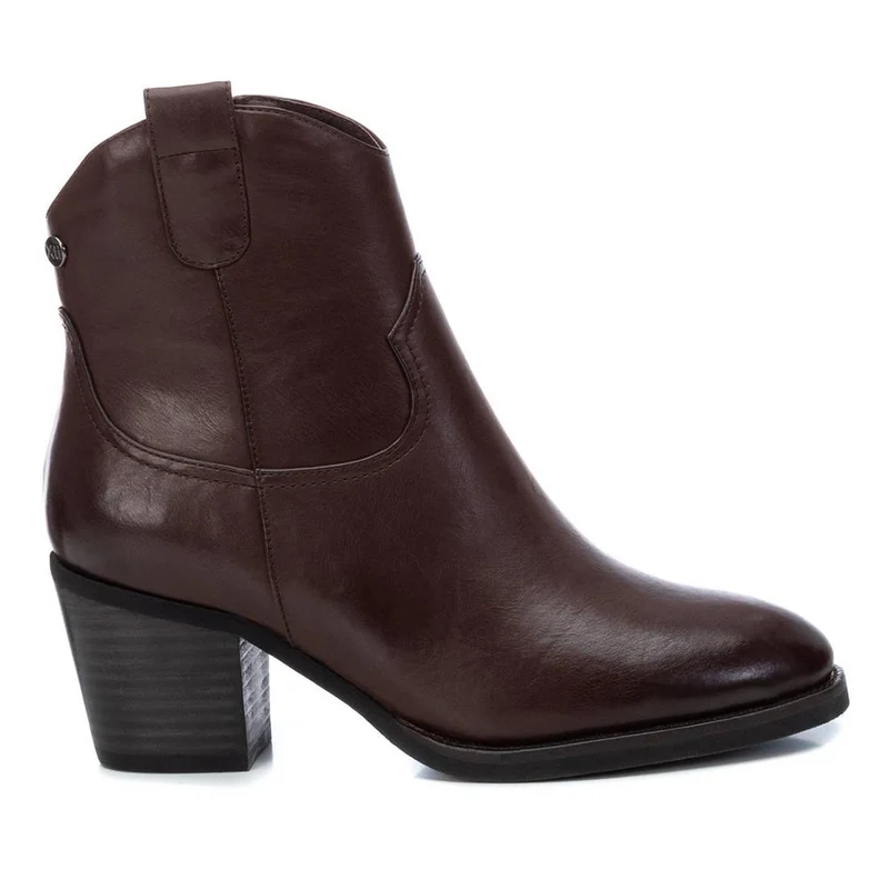 XTI Damen-Ankle-Boots | Burgunderrot