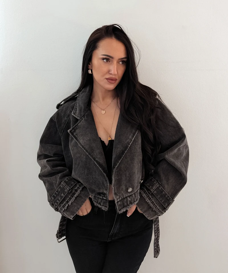 Jeans Trenchjacke Cia Grau