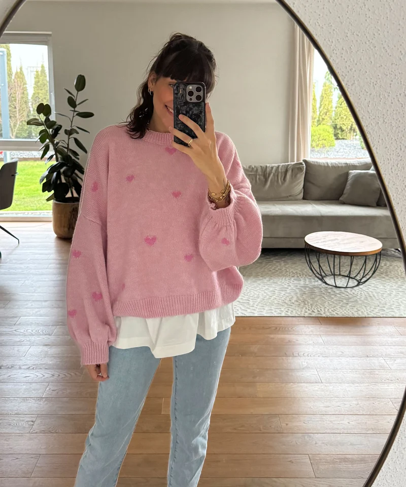 Oversize Pullover Joslin Rosa