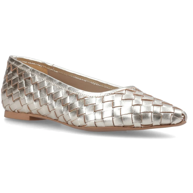 Hush Puppies Darla Ballerinas für Damen, gewebt | Gold