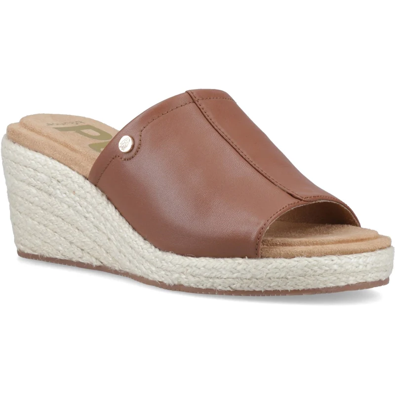 Hush Puppies Damen-Sandalen aus Weidenrattan | Hellbraun