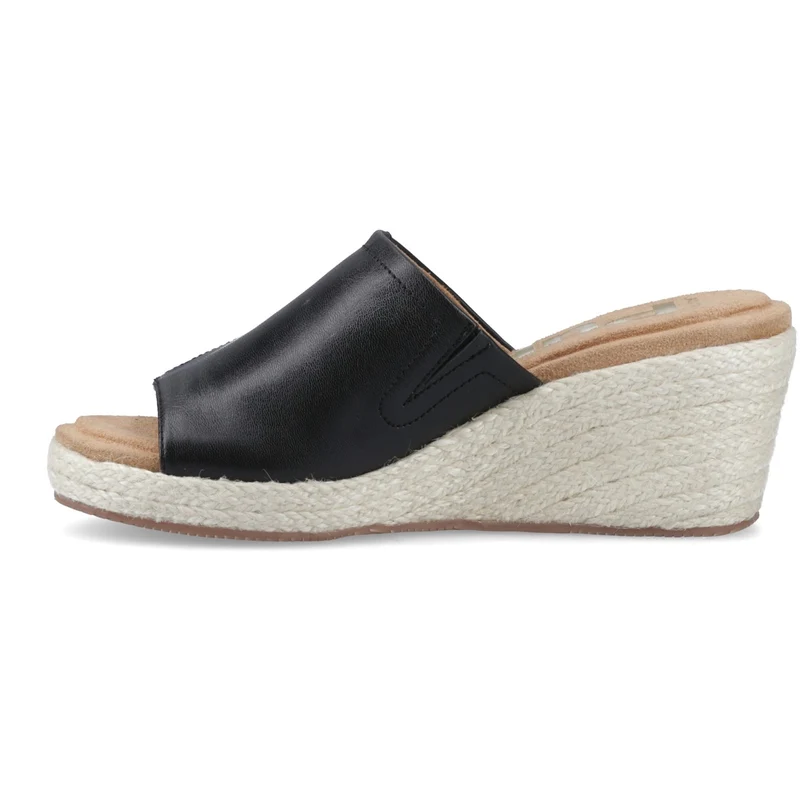 Hush Puppies Damen-Sandalen aus Rattan Willow | Schwarz