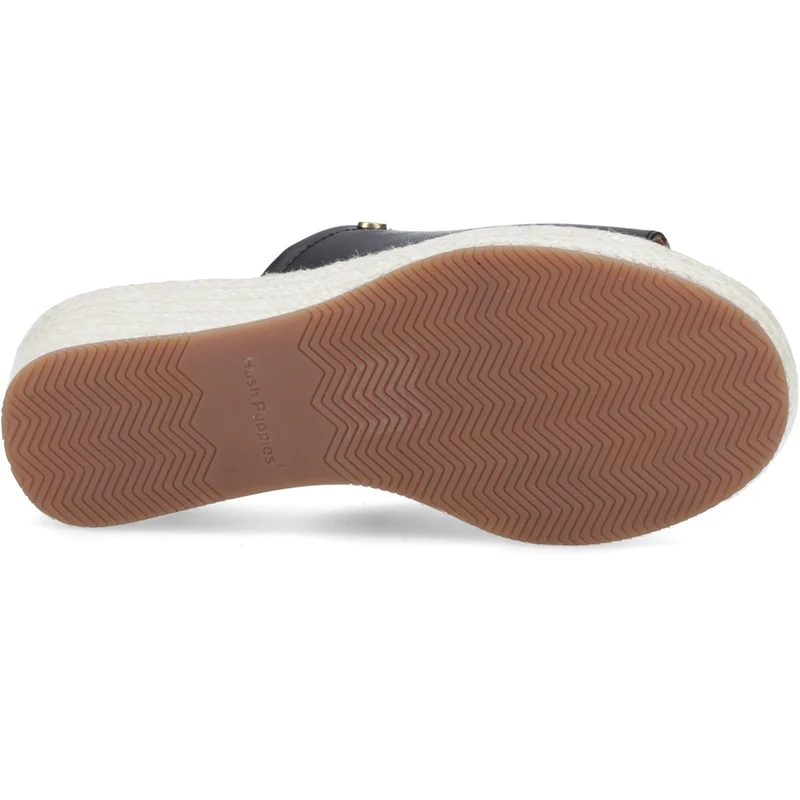 Hush Puppies Damen-Sandalen aus Rattan Willow | Schwarz