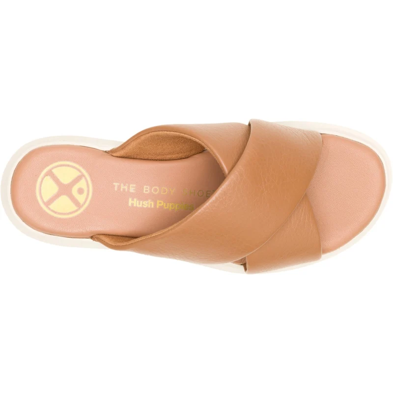 Hush Puppies Damen-Sandalen mit Absatz | Hellbraun
