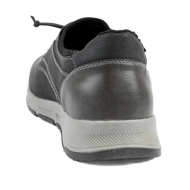 Casual Lace Up Shoes With Grip Sole - WBINS42063 / 327 870 - Black