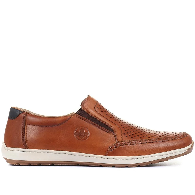 Leather Slip-On Shoes - RKR31548 / 317 763 - Tan