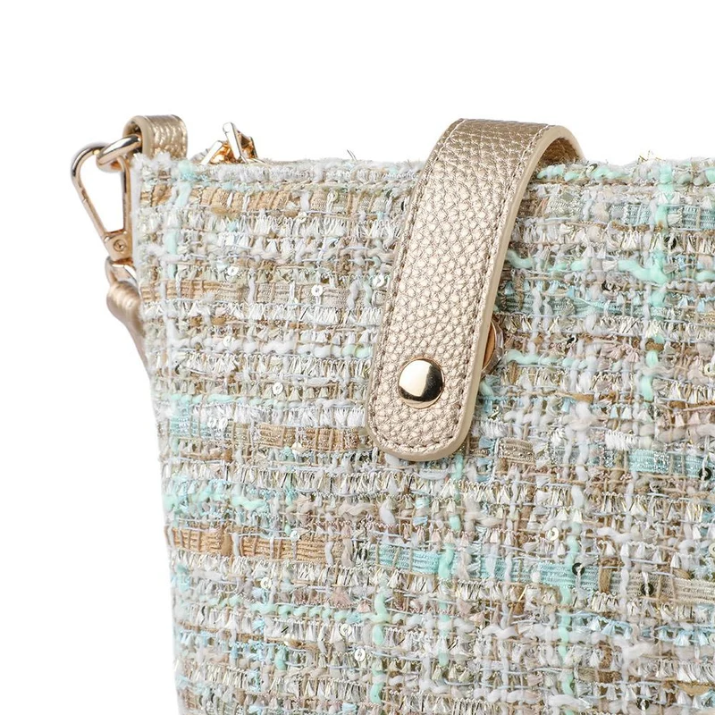 Woven Cross-Body Bag - RIM39003 / 325 286 - Beige Multi