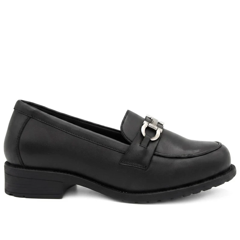 EasyFit Extra Wide Snaffle Detail Loafers - LILIS / 330 165 - Black Leather