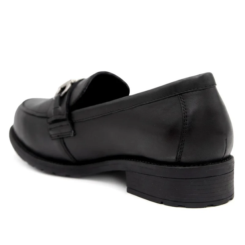 EasyFit Extra Wide Snaffle Detail Loafers - LILIS / 330 165 - Black Leather