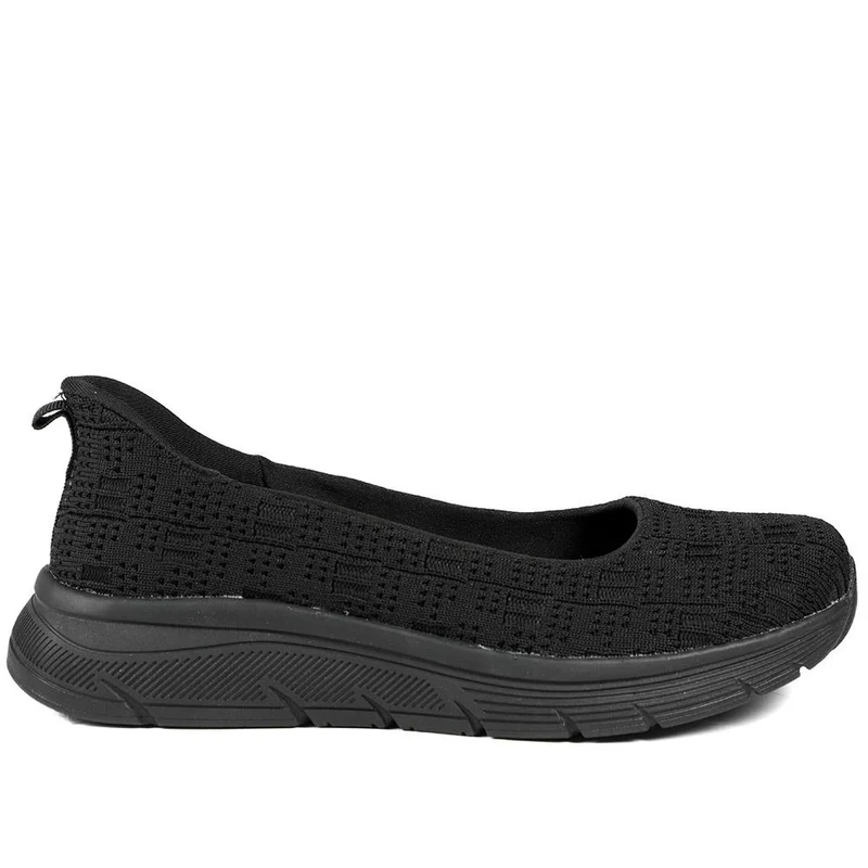 Easy Step In Comfort Wedge Shoes - BOJIE43018 / 329 291 - Black