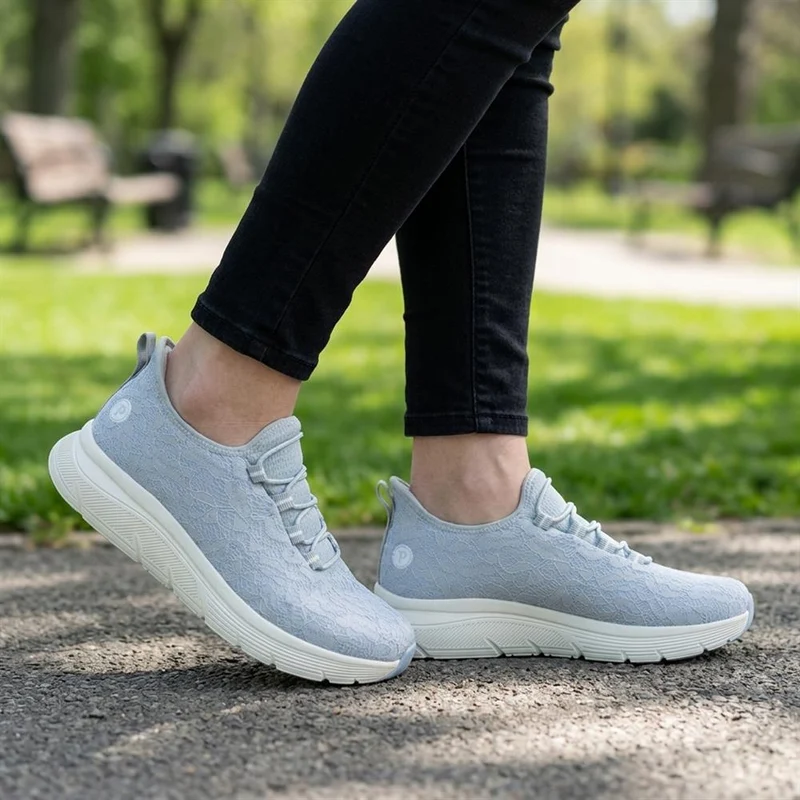 Easy Step In Wide Fit Memory Foam Trainers - BOJIE43024 / 329 532 - Blue