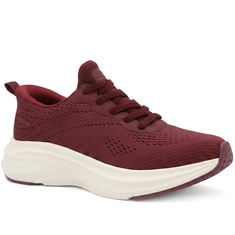 Pavers Active Wide Fit Easy Step In Trainers - VSHI43003 / 329 306 - Burgundy