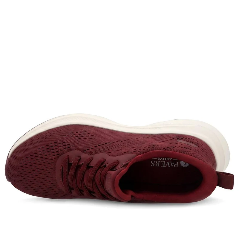Pavers Active Wide Fit Easy Step In Trainers - VSHI43003 / 329 306 - Burgundy