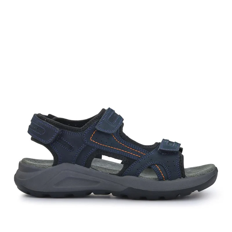 Touch-Fasten Leather Sandals - DDIN41013 / 327 118 - Navy
