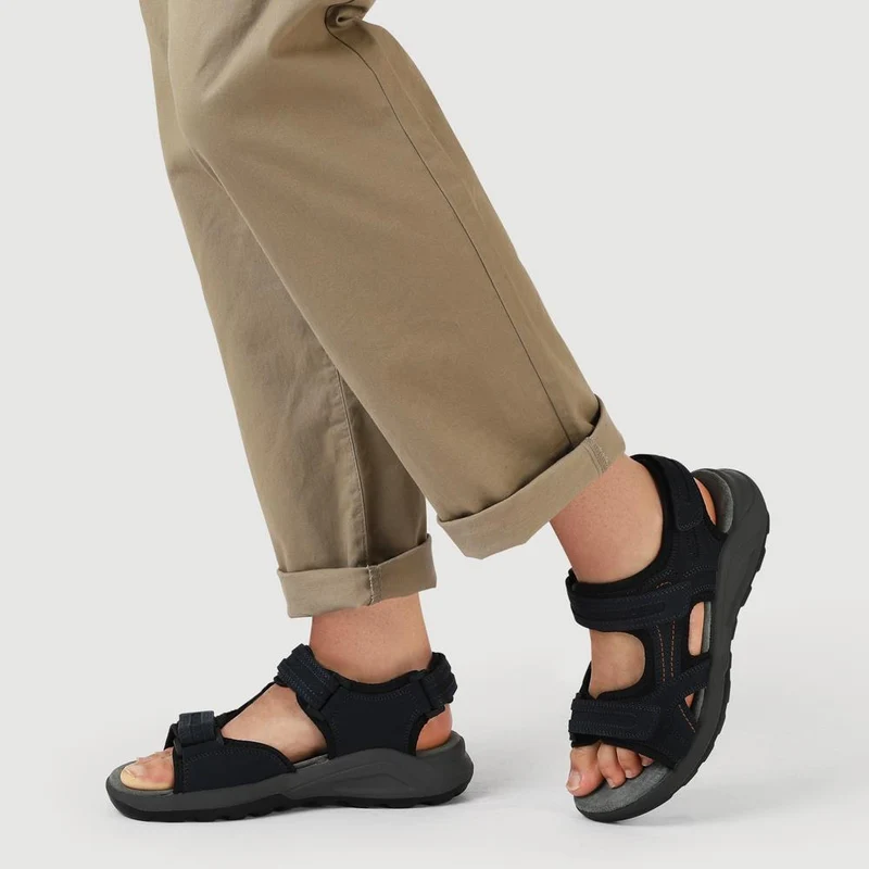 Touch-Fasten Leather Sandals - DDIN41013 / 327 118 - Navy