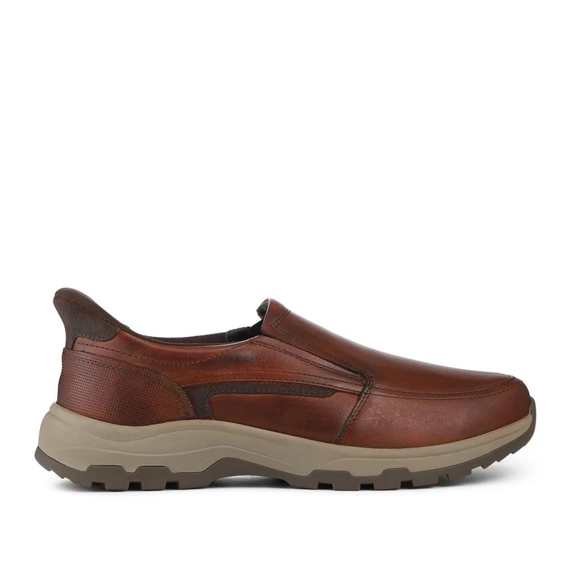Easty Step In Extra Wide Laceless Shoes - RAY / 328 145 - Cognac