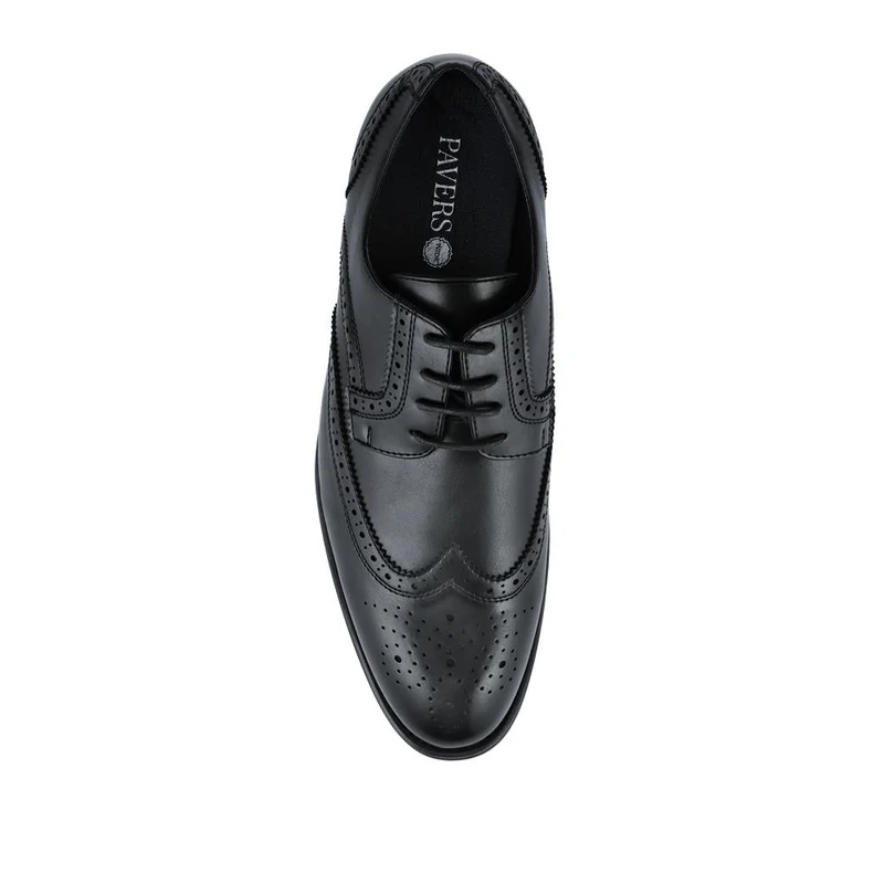 Wide Fit Smart Lace-Up Shoes - XINGH42001 / 327 938 - Black