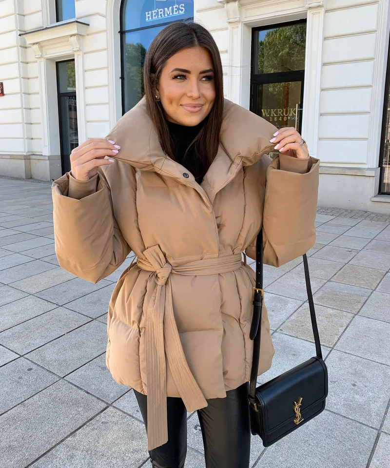 Jacke Kyleih Kurz Camel