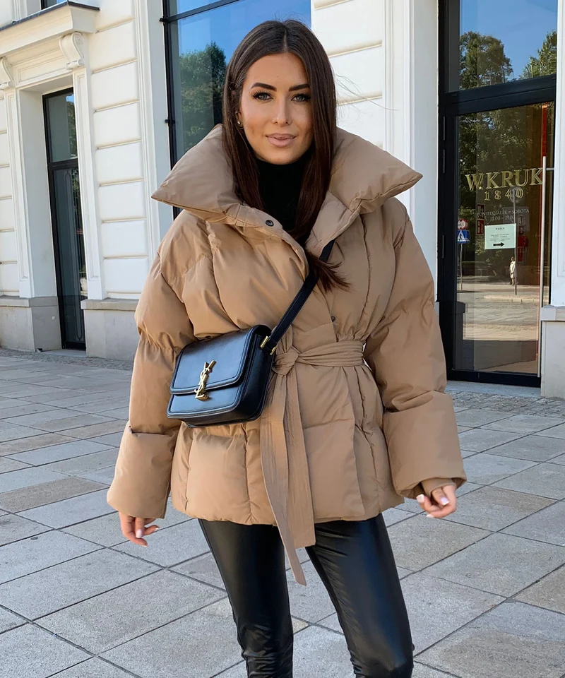 Jacke Kyleih Kurz Camel
