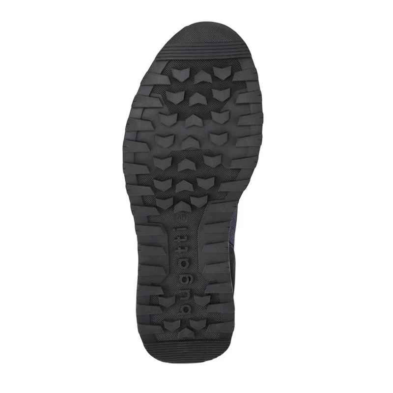 Smart Leather Lace-Up Trainers - BUG41502 / 326 719 - Navy