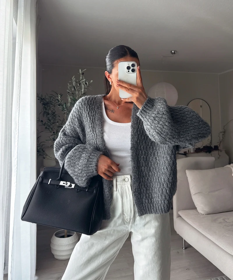 Cardigan Devina Dunkelgrau
