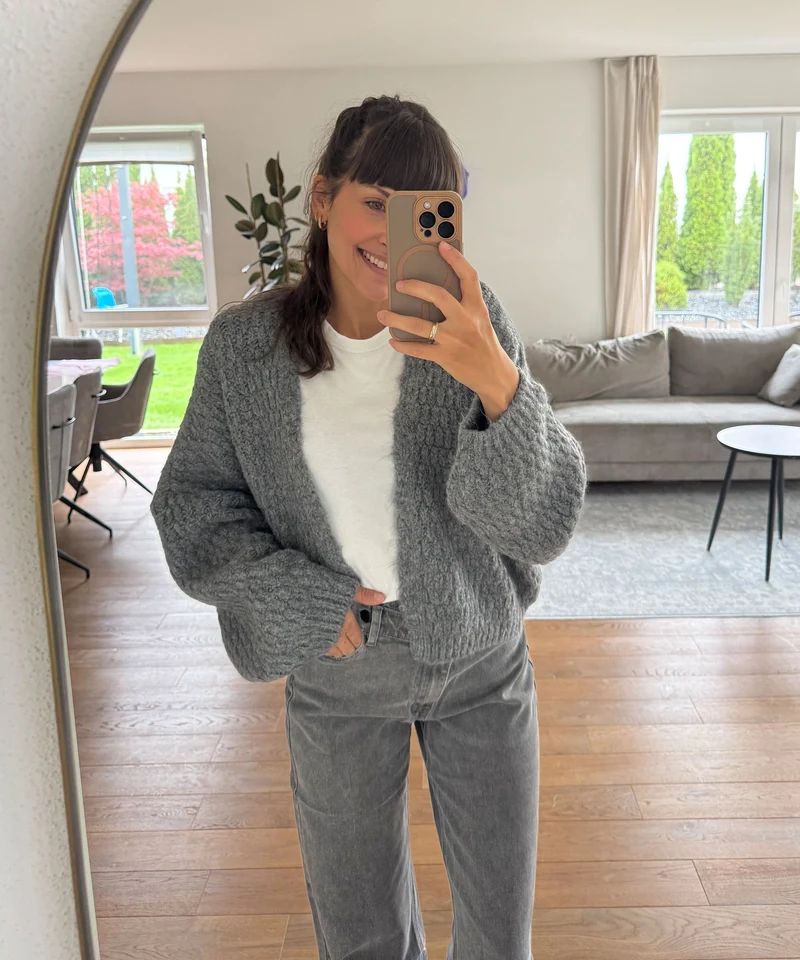 Cardigan Devina Dunkelgrau
