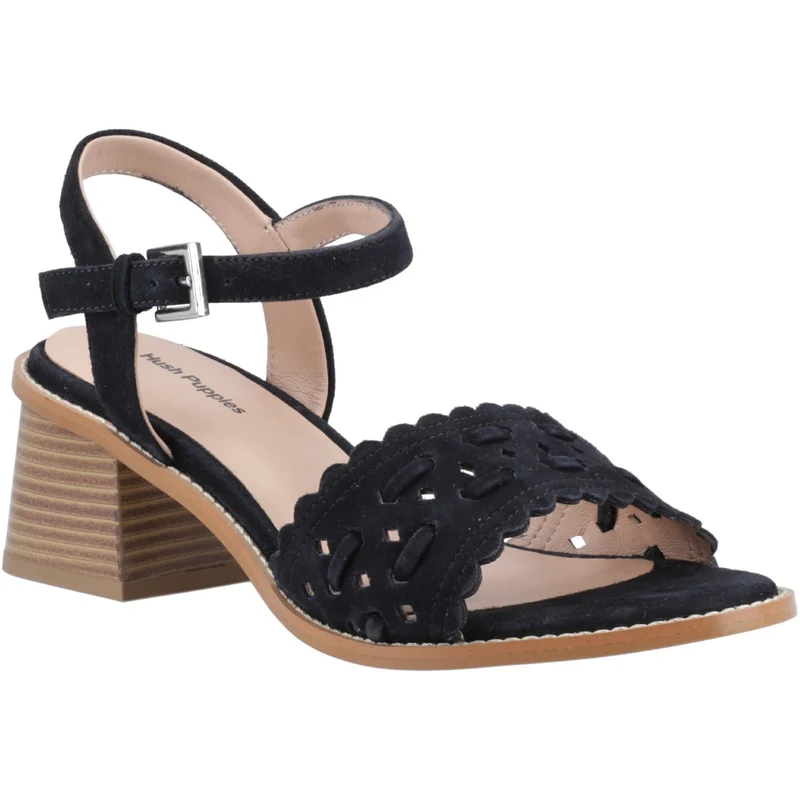 Hush Puppies Damen-Sandalen „Lacie“ mit Absatz | Schwarz