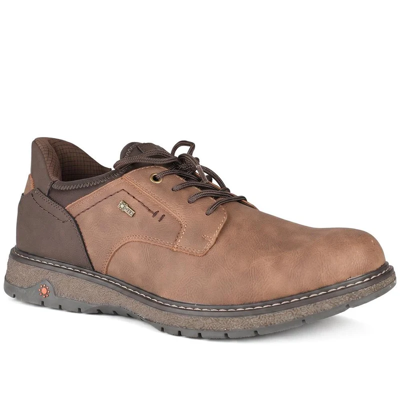Relife Wide Fit Lace-Up Shoes - RELIF42000 / 327 804 - Cognac