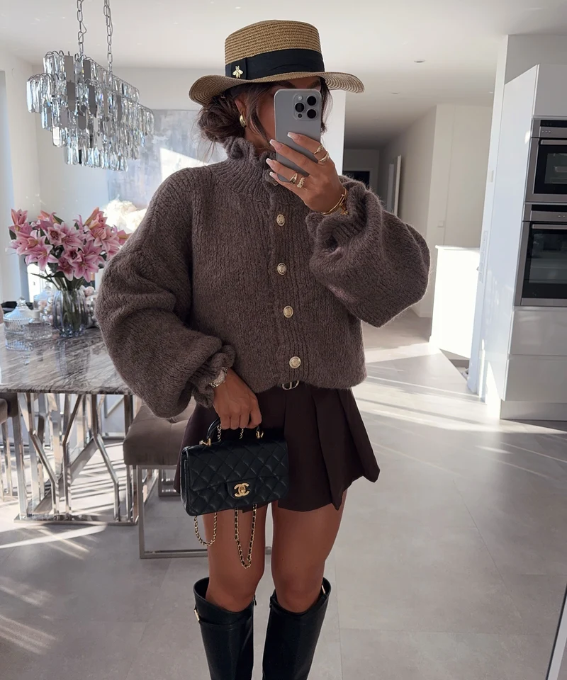 Cardigan Milena Hellbraun