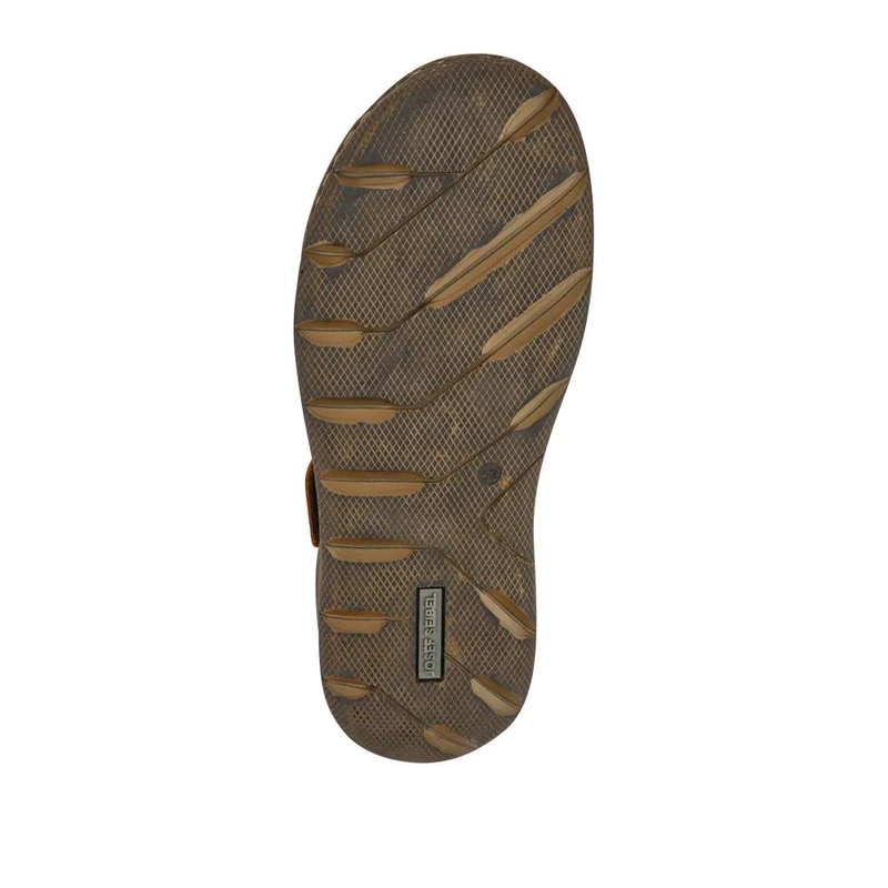 Wide-Fit Leather Touch-Fasten Sandals - JOSEF41500 / 327 043 - Tan