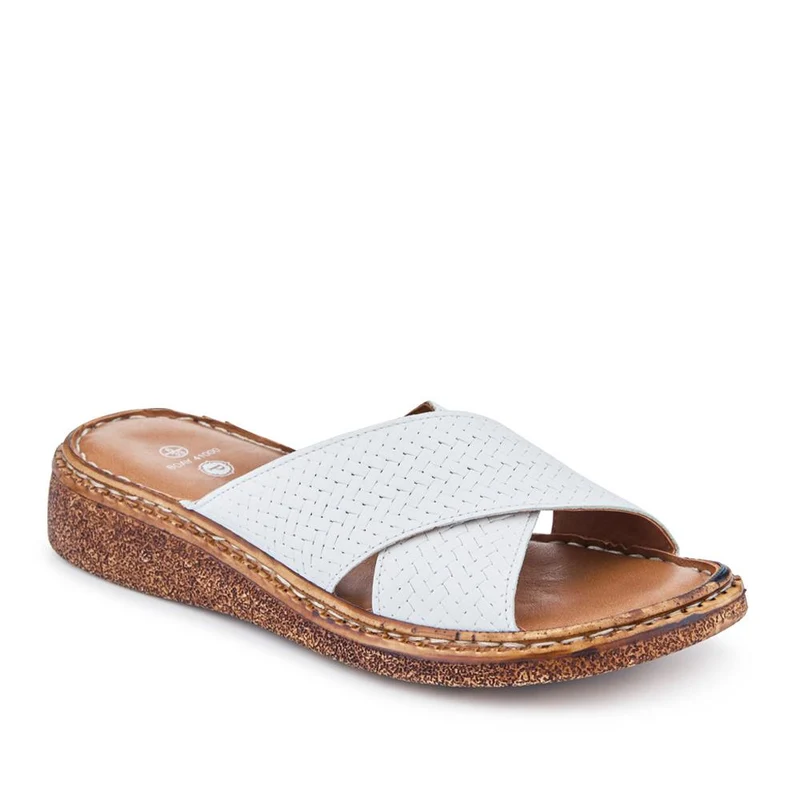 Cushioned Leather Mules - BOAY41000 / 327 605