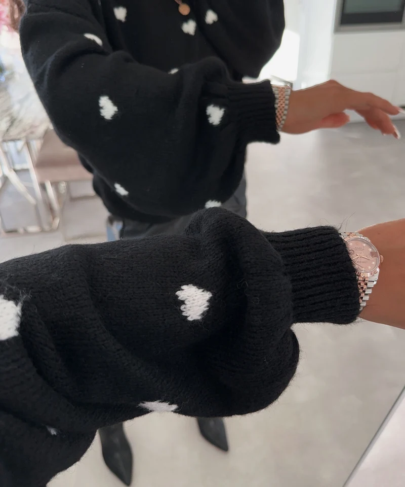 Oversize Pullover Joslin Schwarz