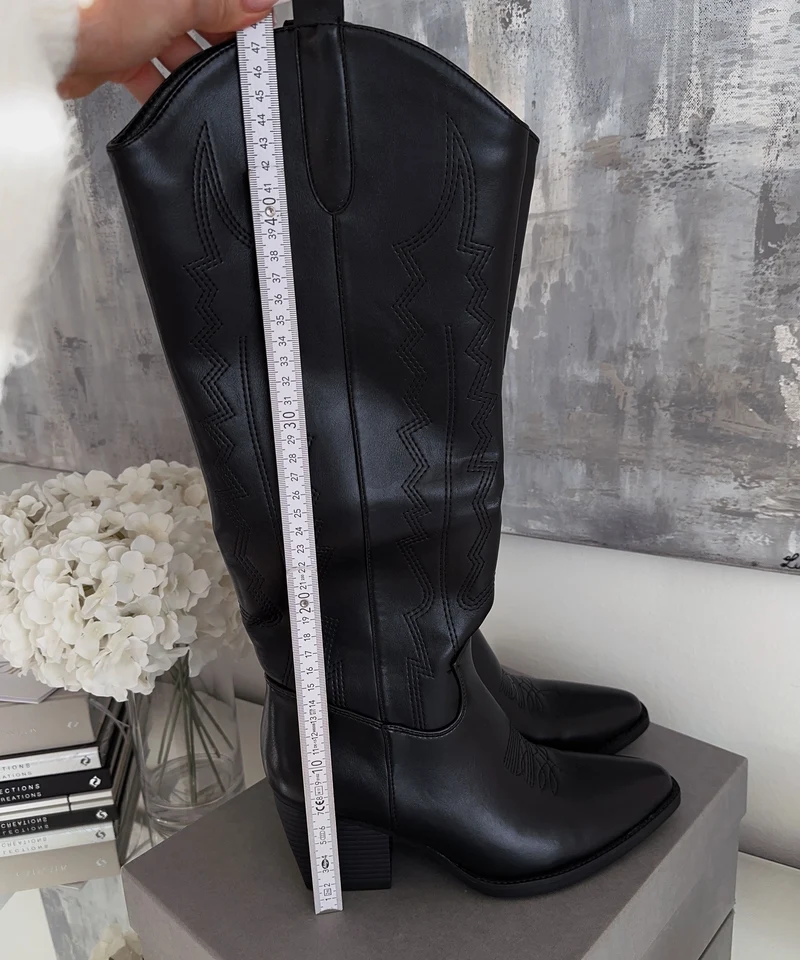 Cowboy Stiefel Sol Schwarz