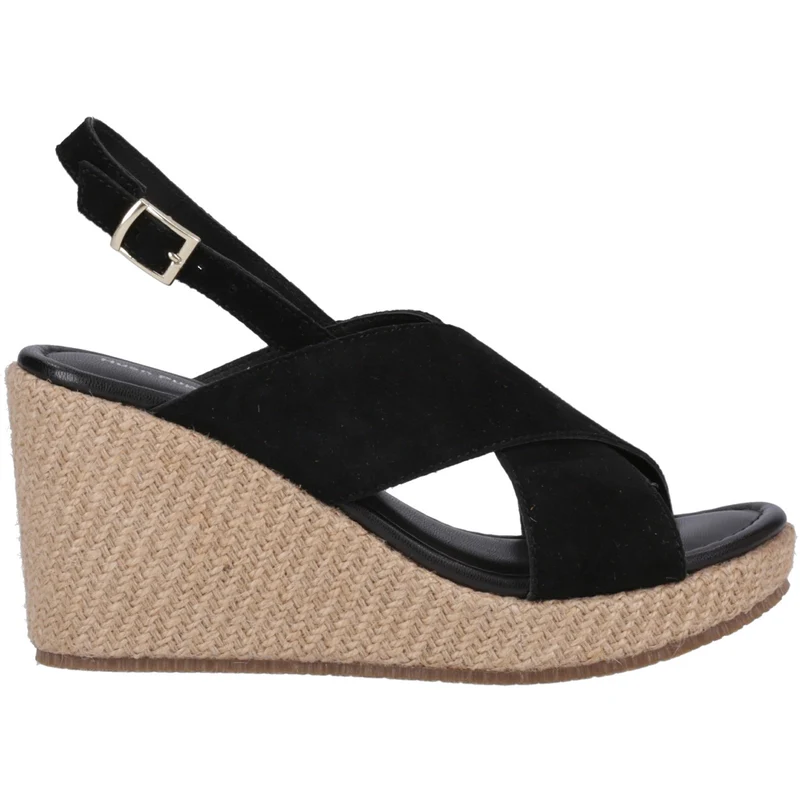 Hush Puppies Perrie Keilsandalen für Damen | Schwarz