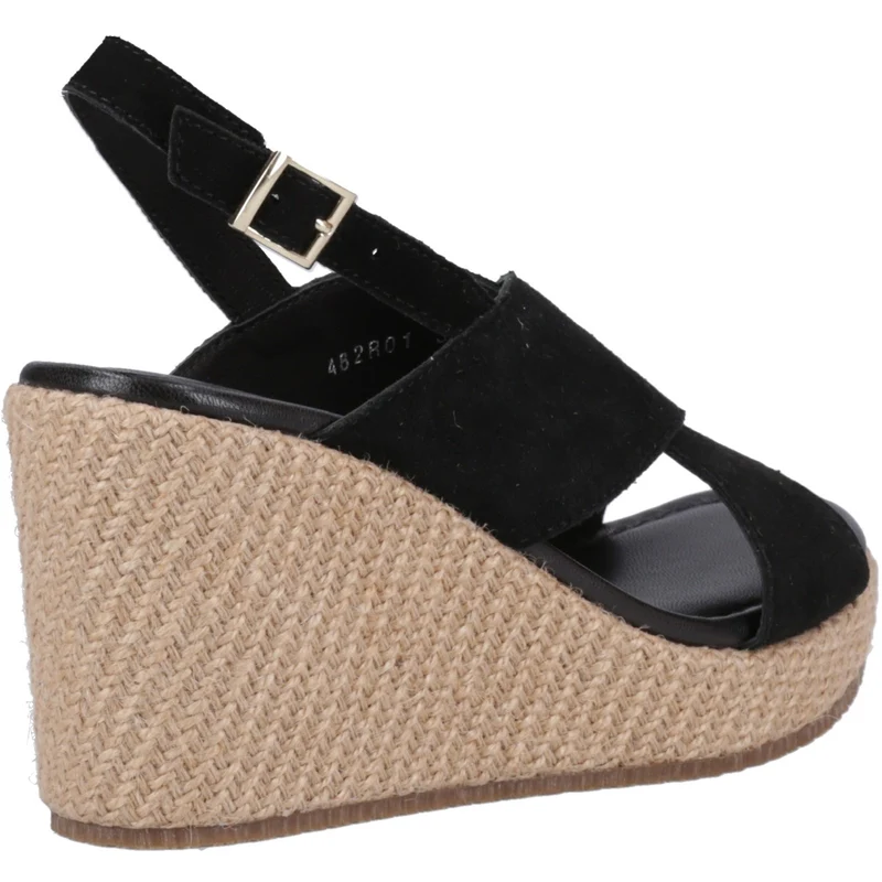Hush Puppies Perrie Keilsandalen für Damen | Schwarz