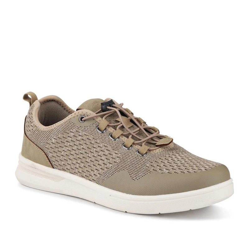 Bungee-Laced Memory Foam Shoes - BOJIE41027 / 327 404 - Taupe