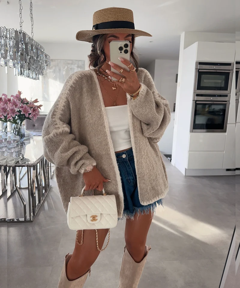 Cardigan Helena Taupe