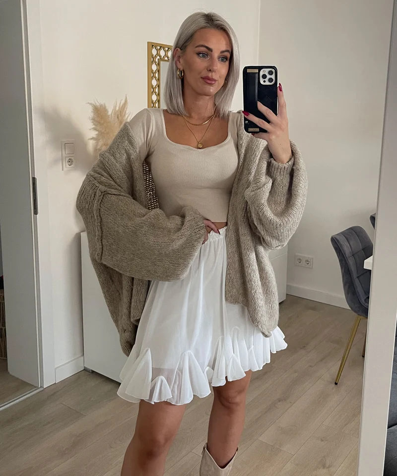 Cardigan Ray Taupe
