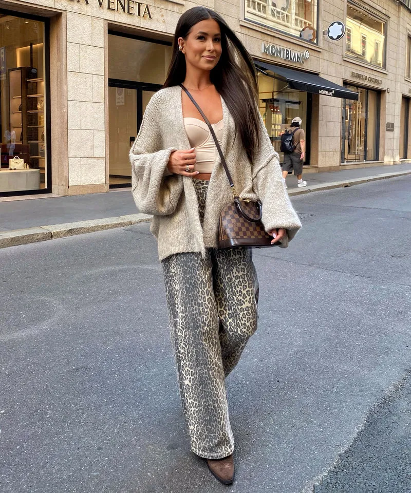 Cardigan Ray Taupe