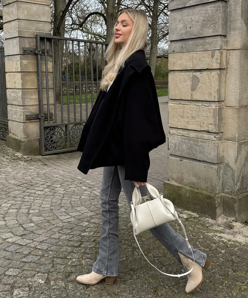 Cowboy Stiefel Selenay Beige Midi