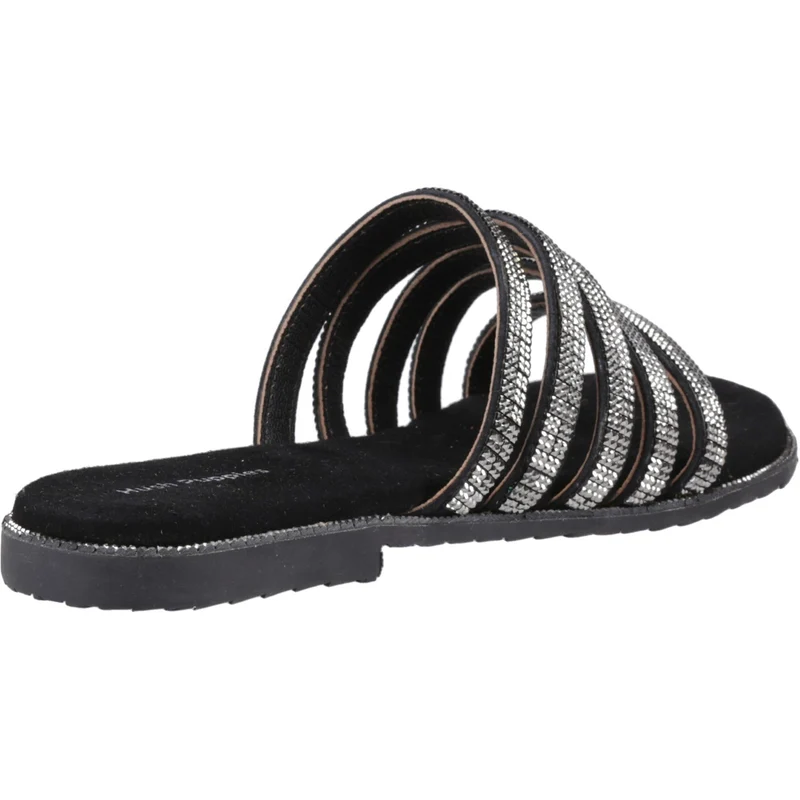 Hush Puppies Paris Damen-Sandalen | Schwarz Silber