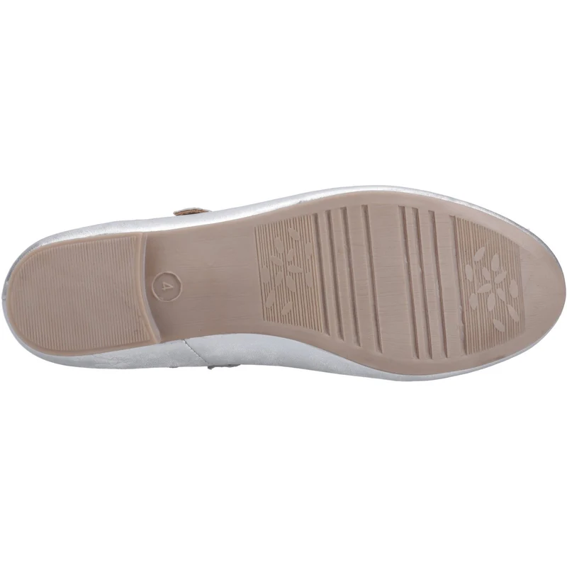 Hush Puppies Nancy Mary Jane Ballerinas für Damen | Silber
