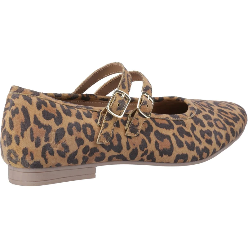 Hush Puppies Nancy Mary Jane Ballerinas für Damen | Leopardenmuster