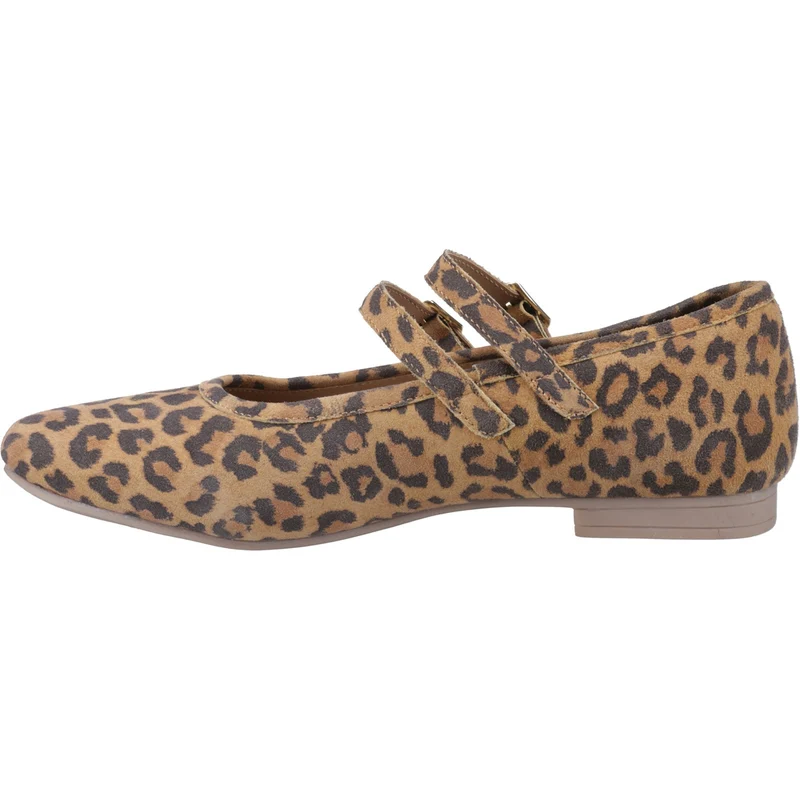 Hush Puppies Nancy Mary Jane Ballerinas für Damen | Leopardenmuster