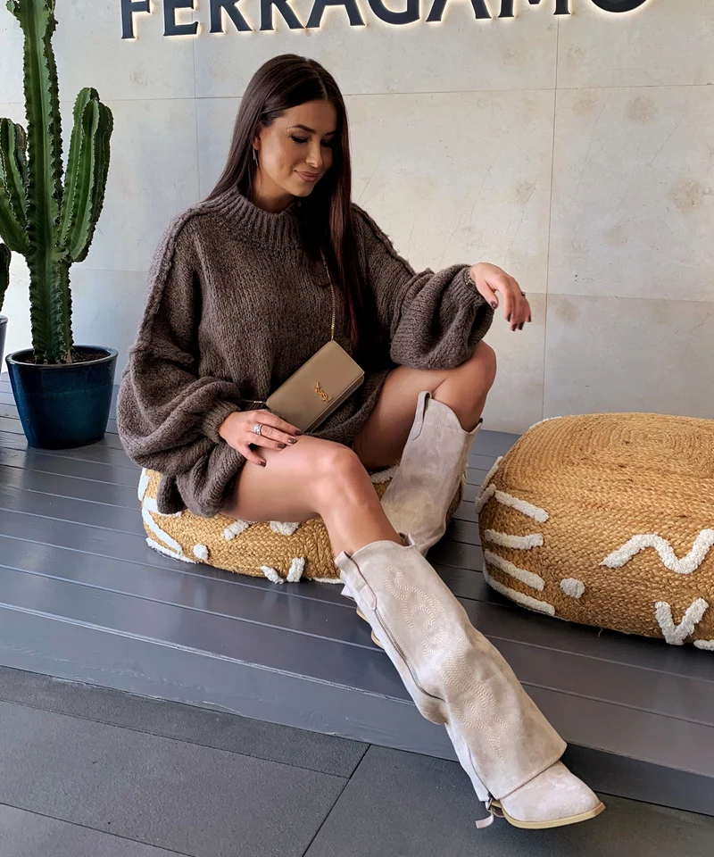 Oversize Pullover Nata Braun