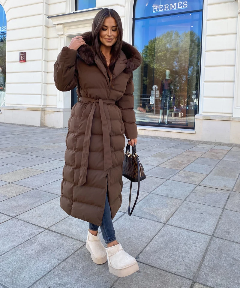 Parka May Dunkelbraun
