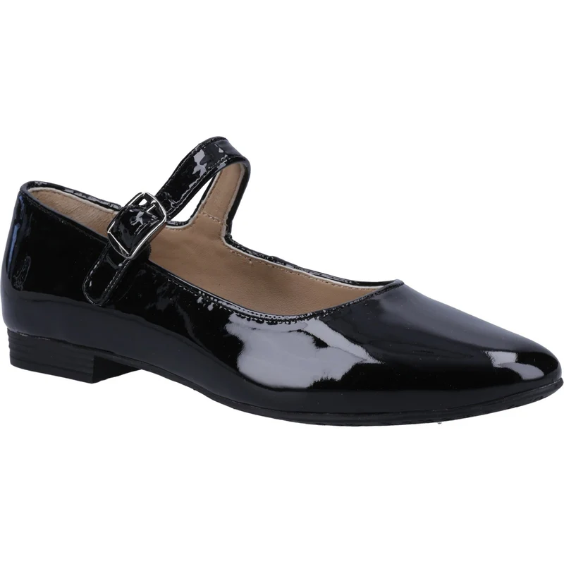 Hush Puppies Melissa Ballerinas für Damen | Schwarz Lackleder