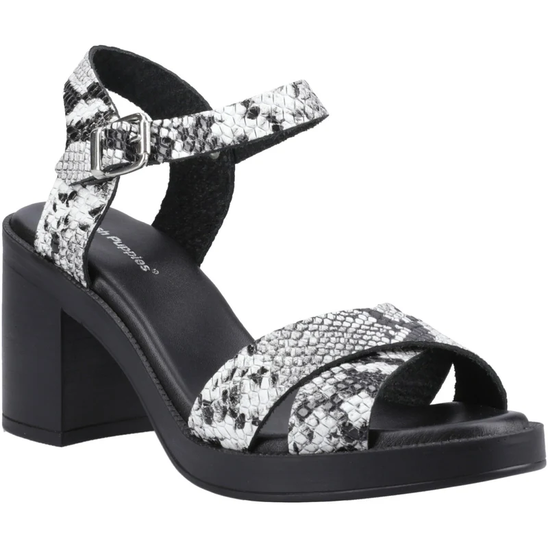 Hush Puppies Georgia Damen-Sandalen mit Absatz | Schlangenmuster