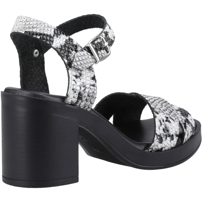Hush Puppies Georgia Damen-Sandalen mit Absatz | Schlangenmuster