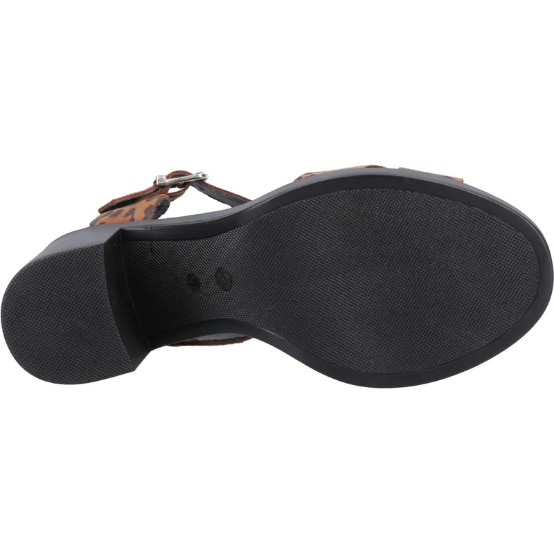 Hush Puppies Georgia Damen-Sandalen mit Absatz | Leopardenmuster